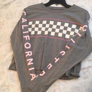 Checkered Hollister top